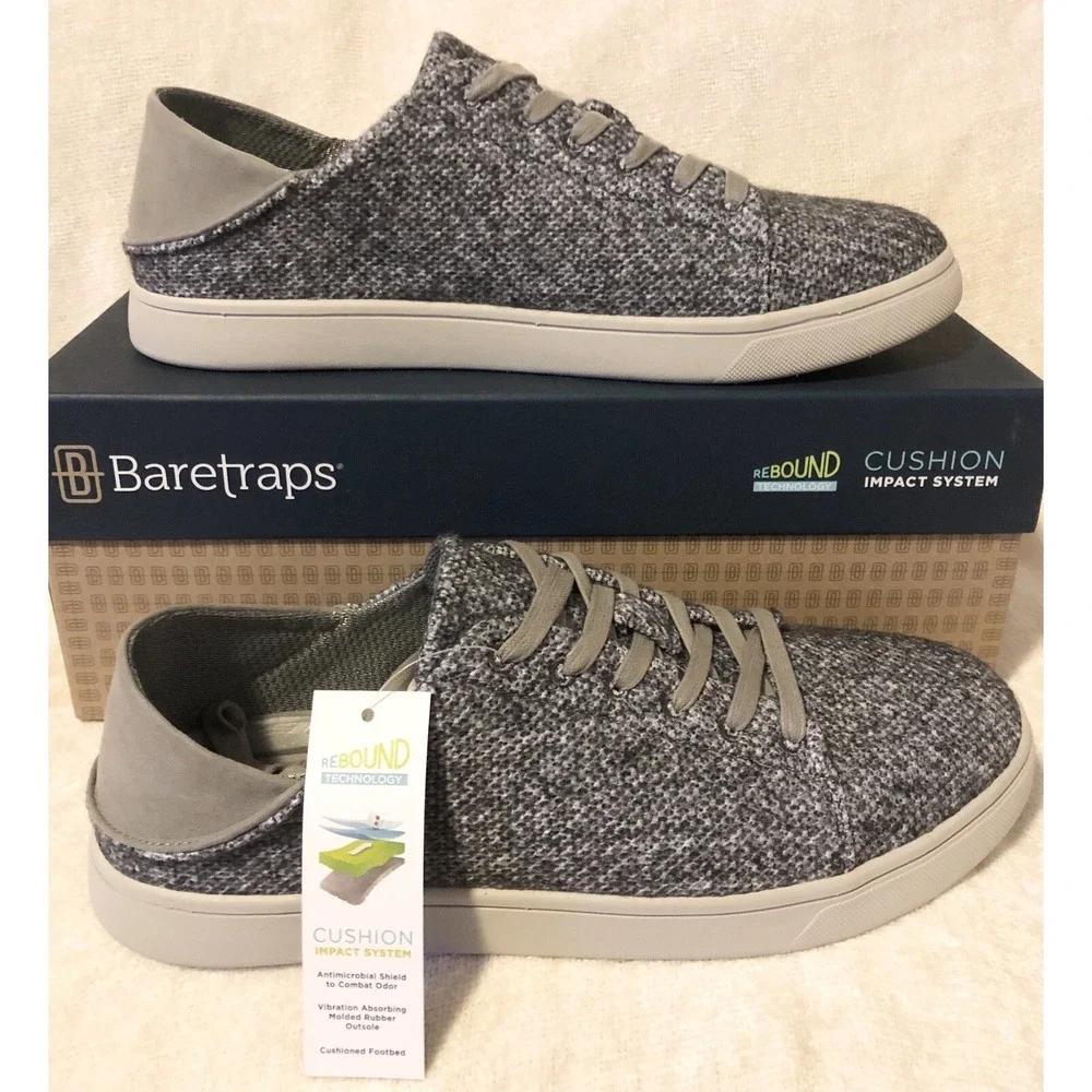 Baretraps Shoes Men's Size 13 Liam Sneakers Rebound Comfort Technology Felt Grey
